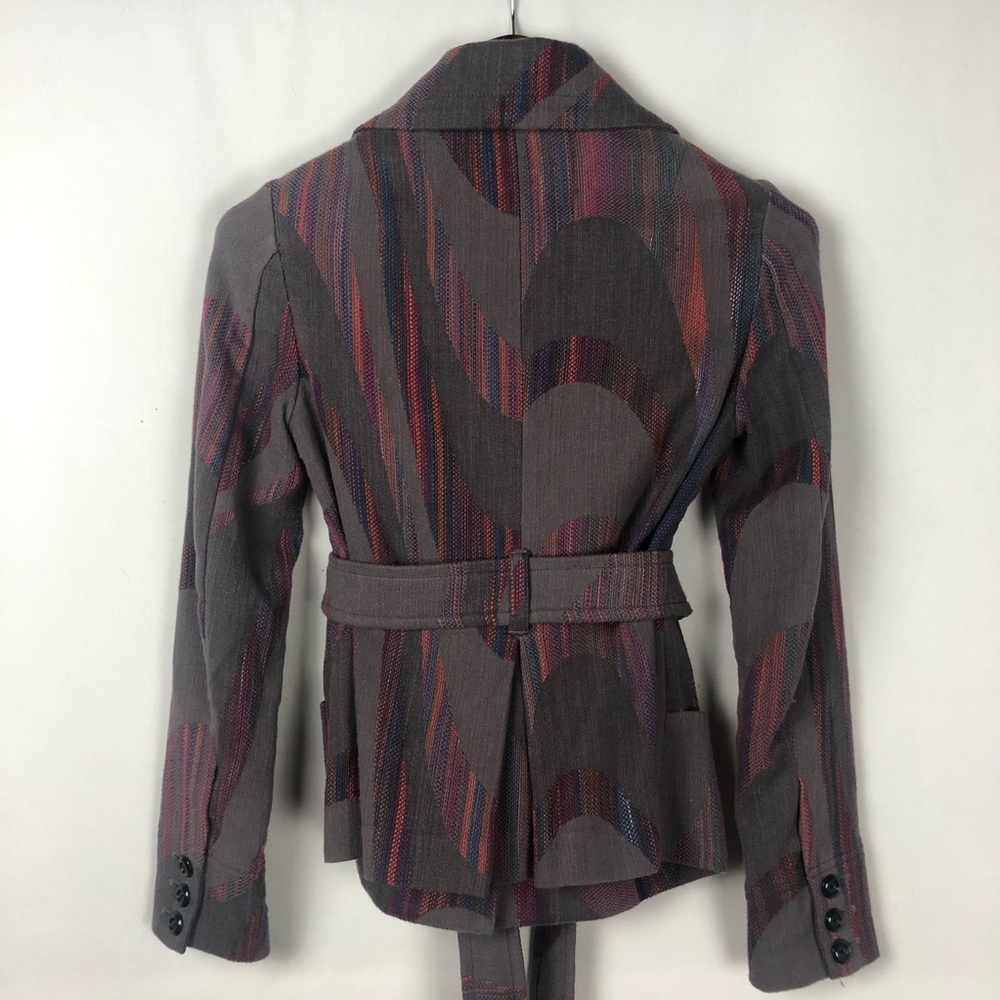 Anthropologie Cidra Belted 2 Pocket Jacket Size 0 - Picture 4 of 8